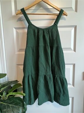 AEMI+CO Gauze Mini Dress Swim Cover Medium